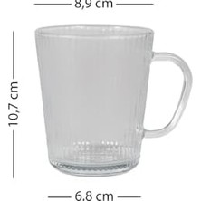 Uray Home Magical Christmas Optik 2'li Kupa Seti 360 cc