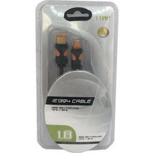 Uray Home 1.8 Metre 1394 6 Pin To 4 Pin Kablo 1.8 Metre Firewire Kablo