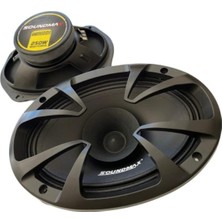 6x9 Oval Oto Midrange Hoparlör Çifti 400W/200W Rms Kapaklı