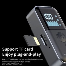 Uray Home 2’si 1 Arada Bluetooth 5.4 Ses Alıcı & Verici – 3.5mm Aux, Tf Kart Çalar, LED Ekranlı Kablosuz Adaptör, Dahili Pil, Araba, Tv, Pc & Hoparlör Için Müzik Aktarıcı | M20