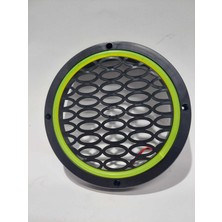 Fosforlu Yeşil 16 cm Silikon Şerit LED Işıklı Hoparlör Kapağı Çiftli