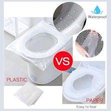 Uray Home Tek Kullanımlık Klozet Kapağı, 100 Adet Şeffaf Tek Kullanımlık Klozet Kapakları, Ayrı Ayrı Paketlenmiş Taşınabilir Klozet Kapakları, Yüksek Hızlı Trenler ve Halka Açık Tuvaletler Için