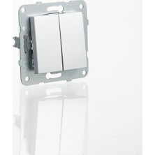 Uray Home Gümüş Komütatör Mekanizma+Düğmekapakçabuk Bağlanti Çocuk Koruma