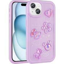 Uray Home 15 ile Uyumlu Kılıf Mor Tan Silikon Kapak (15 ile Uyumlu, Mor)