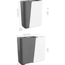 Uray Home Çok Fonksiyonlu Mutfak Düzenleyici, 2-3 Bölmeli Ayarlanabilir Genişlik, Çatal Kaşık Bıçak Tutucu, 17-24 cm Genişlik (Siyah)