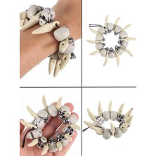 MiraLive Halloween Kurukafa Kemik Bileklik