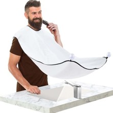 Uray Home Unisex Saç Sakal Yemek Örtüsü Duş Banyo Temizlik Önlüğü Vantuzlu Aparat Aynaya Fayansa Veya Cama Asılabilir Fonksiyonel Sakal Önlüğü