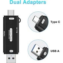 Uray Home Micro Sd Kart Okuyucu Type C To USB 3.0 Çevirici Otg 5 Gbps Hafıza Kartı Okuyucu Adaptör Micro Sd Card Reader Rktsd
