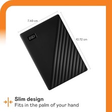Uray Home Wd 6 Tb My Passport Taşınabilir Harici Sabit Disk, Cihaz Yönetim Yazılımı, Yedekleme ve Şifre Koruması, Pc, Xbox ve Ps4 ile Uyumlu, Siyah