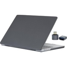 Uray Home Air 13 Inç Kılıf A2337 M1 A2179 A1932 Uyumlu Sert Kapak Koruyucu Karbon Fiber Tpu Alaşımlı Ince Hafif Koruma Siyah