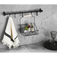 Uray Home Gerate Ferforje Metal Sepet Askı ve Kanca