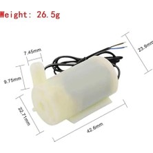 Uray Home Mini Yatay Dalgıç Su Pompası Dc 2.5V-6V 120LH