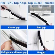 Uray Home Çok Amaçlı Ince Temizlik Fırçası – Banyo, Mutfak, Duvar, Kapı ve Pencere Derz Arası Derin Temizlik 4 Adet