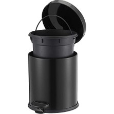 Emdeco Pedallı Çöp Kovası Siyah 3 Lt (NV1001RS)