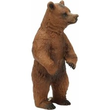 Uray Home Crazoo Figür Vahşi Ayakta Boz Ayı 10,5 cm