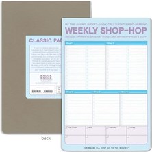 Uray Home Weekly -Hop Alışveriş Listesi Pedi, Mıknatıslı 15 x 22 cm