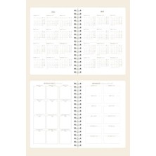 Uray Home 2026 Haftalık Ajanda Spiralli A5 12 Aylık Bloom