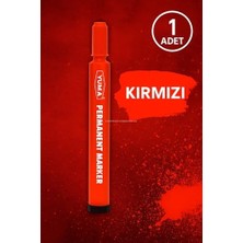 Uray Home Koli Kalemi, Alkol Bazlı Mürekkep, 3 mm Yuvarlak Uçlu, Permanent Marker, Tüm Yüzeyler Için, Suya Dayanıklı, Hızlı Kuruyan, Endüstriyel Kalem (Kırmızı, Adet, 12)