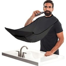 Uray Home Renkli Pratik Evde Saç Sakal Tıraş Önlüğü Hijyenik Sakal Kesme Örtüsü Traş Önlüğü Siyah Ipli Tela Kumaş Ergonomik Önlük