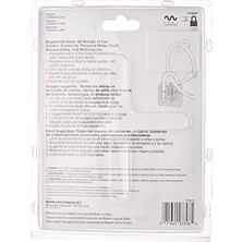 Emdeco 715DAT Örgülü Çelik Araba Kapak Kablosu, Lamine Çelik Asma Kilit, 2,1 M Kablo ve 1-1/8 Inç Geniş Kilit