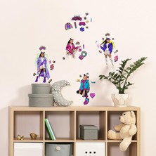 Uray Home RMK5186SCS That Lay Peel And Stick Duvar Çıkartmaları, Turuncu, Sarı, Yeşil, Mavi, Mor, Pembe, Siyah, Kahverengi, Beyaz