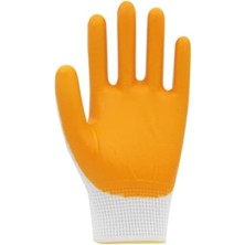 Uray Home Beybi Pn5 Sarı NO10 Polyester Astarlı Nitril Iş Eldiveni 12 Çift