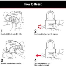 Uray Home Şifreli Kilit, Iç ve Dış Asma Kilit, Sıfırlanabilir Şifreli Kilit, 175D