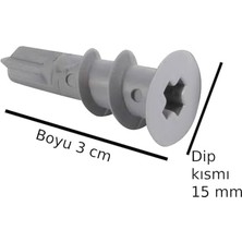 Emdeco Alçıpan Alçıpen Dubel Dübeli Dübel Plastik Dubel 6ADET
