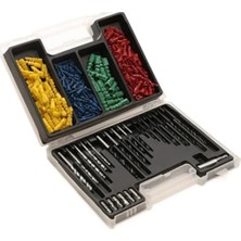 Emdeco Parçalara Ayrılmış 100’LÜ Delme ve Dübel Seti – Matkap Uçları, Renkli Plastik Dübel Kutusu, Ahşap, Metal ve Için Uyumlu Delme Seti