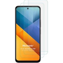 Emdeco M6 5g Screen Protector Glass Cam Ekran Koruyucu (3`lü Paket) [ M6 5g ile Uyumlu Ekran Koruyucu - Şeffaf]