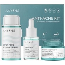 Uray Home Anyong Akne Karşıtı ve Gözenek Sıkılaştırıcı Karma-Yağlı Cilt Bakım Kiti (Tonik, Serum, Krem)/ Azelaik Asit (50 ml + 12 ml + 20 Ml)
