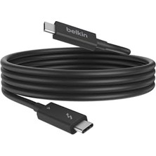 Uray Home Thunderbolt 4 Kablo (2m 6.6ft), 100W Güç Dağıtımı Pd Etkinleştirilmiş USB Tip C Bağlantısı, USB 4 Uyumlu ve Daha Fazlasıyla Uyumlu, Siyah