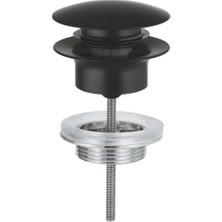 Emdeco Bas-Aç Sifon Tapa Takımı Mat Siyah - 1024642430