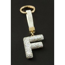 Zero Land Zengemtx Harfli Saroski Taşlı Anahtarlık - F