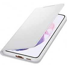 Emdeco Galaxy S21+ Akıllı LED View Kılıf - Açık Gri