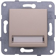 Emdeco Bronz Işıklı Etiketli Zil 24V Çabuk Bağlantı Vakumlu Paket