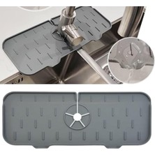 Uray Home Life Su Tutucu Silikon Gri Musluk Matı MIT1033