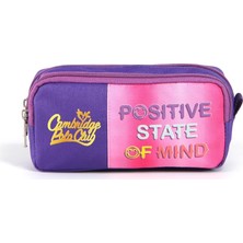 Emdeco Positive State Kız Çocuk Çift Bölme Kalemlik, Positive State, Mor, Kız Çocuk