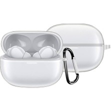 Uray Home Buds 5 Pro ile Uyumlu Kancalı Kılıf Tam Koruma Kancalı Kılıf Toz ve Kirden Koruyan Silikon Buds 5 Pro ile Uyumlu Şeffaf