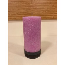 Plus Home Mum Tekli Uzun Silindir Model Renk Pembe Yükseklik 15 cm Çapı 7 cm