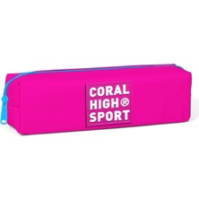 Emdeco Sport Tek Bölmeli Pembe Kalem Çantası