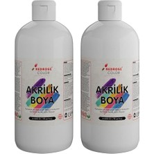 Emdeco Beyaz Akrilik Boya 2'li Set 2X500GR
