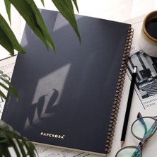 Emdeco A4 Siyah Karton Kapak 70 Yaprak 110 Gram Çizgili Not Defteri