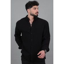 Stil Kombin Oversize Müslin Yazlık Uzun Kol Gömlek Mrs 202_40417