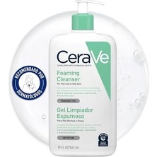 Uray Home Yüz ve Vücut Için Köpüren Temizlik Jeli, Nemlendirici ve Cildi Güçlendirir, Normal Ila Yağlı Ciltler Için, Hyalüronik Asit ve 3 Temel Seramit, 562 ml