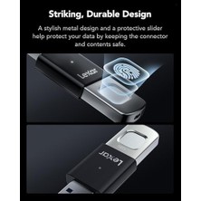 Uray Home Jumpdrive Fingerprint F35 Pro 128 GB USB 3.0 Sürücü, 400 Mb/s'ye Kadar OKUMA/300 Mb/s Yazma, USB Bellek, 10 Parmak Izi Kimliğine Izin Verilir, Bellek Çubuğu, Pc/laptop (LJDF35P128G-RNBNG)