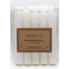 Emdeco Klasik Bakkal Mumu, Beyaz Parafin, 11,3 cm x 1,6 Cm, 5'li Paket, 4 Saat Yanma Süreli, Kokusuz, Damlamayan, Iç Mekan Kullanımı Için Mum