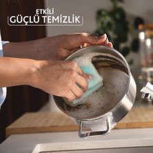 Emdeco Pro Clean Aktif Enzimli Oluklu Sünger, 3’lü Paket