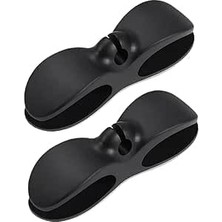 Emdeco 2li Kablo Tutucu Silikon Kordon Sarıcı Kablo Yönetici Klips