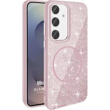 Emdeco Galaxy S23 Fe Kılıf Glamgrip Luxe Pembe [galaxy S23 Fe ile Uyumlu Kılıf - Pembe]